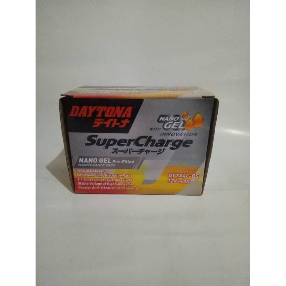 aki accu kering daytona DYTX4L-BS nano gel