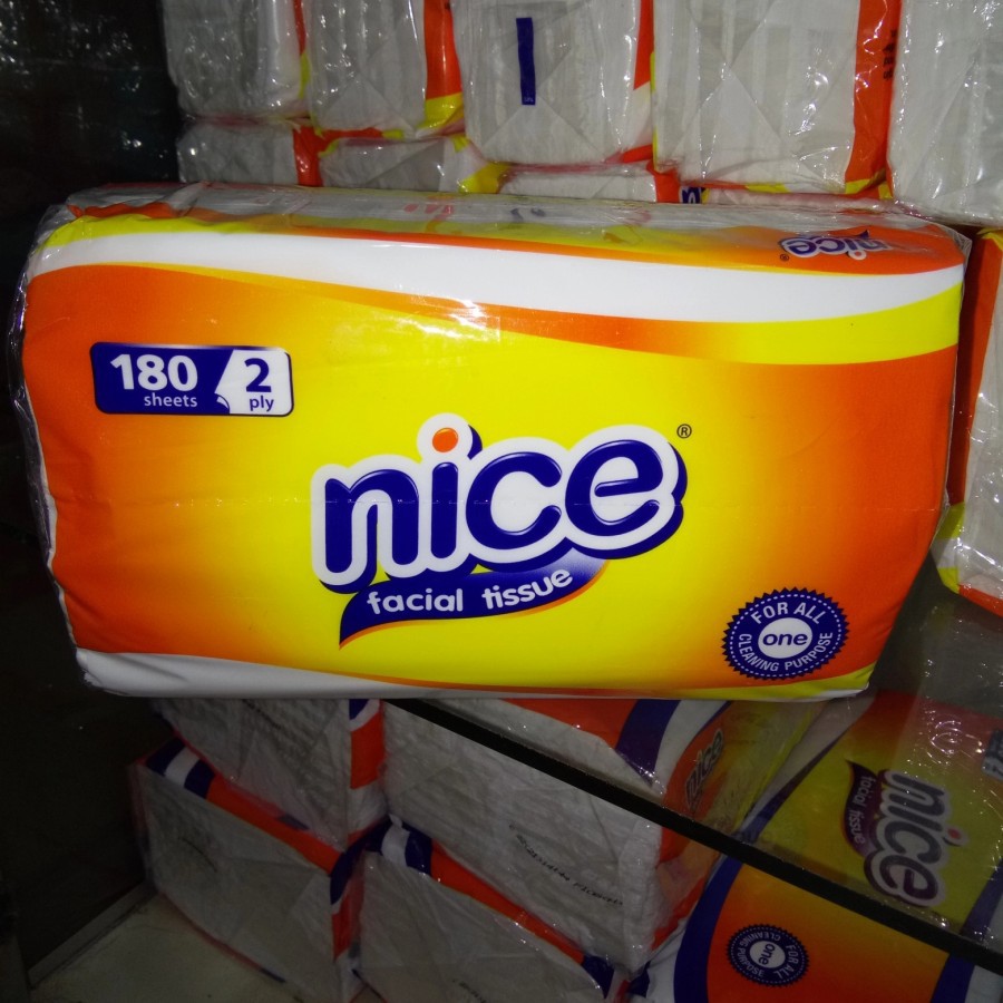 Tissue Nice Facial Tissue 2 Ply 180 sheets Tisu Wajah Nice Tisu Murah Tisu Nice Snack Ahh Termurah-1