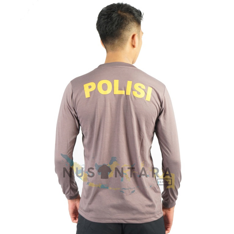 Kaos Polisi Polri Tangan Panjang Kaos Dinas polisi Dalaman polisi Kaos Bhayangkara Indonesia Kaos Polisi