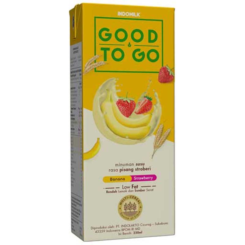 

INDOMILK Good To Go Susu Banana Strawberry 250 Ml