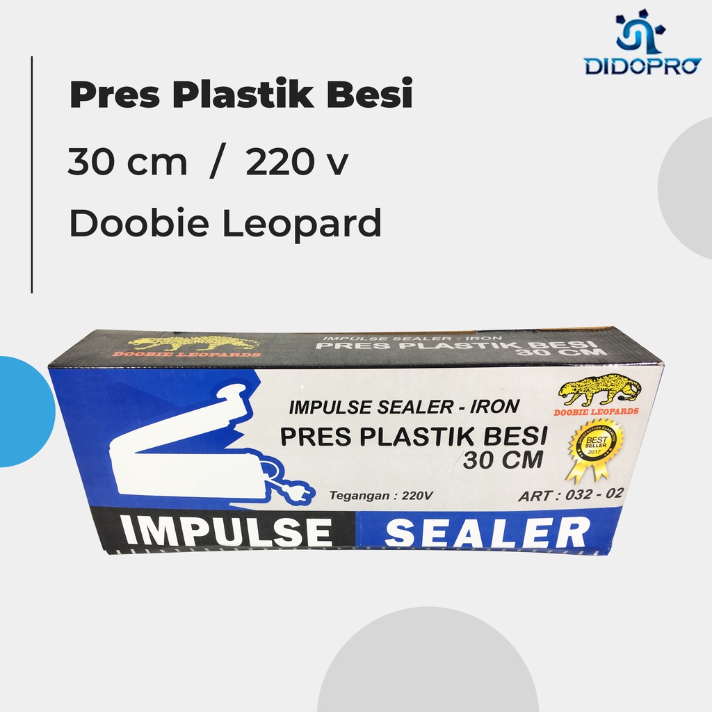 Mesin Hand Sealer / Impulse Sealer / Mesin Penyegel Plastik Press Plastik Doobie Leopard 30 Cm Mesin Perekat