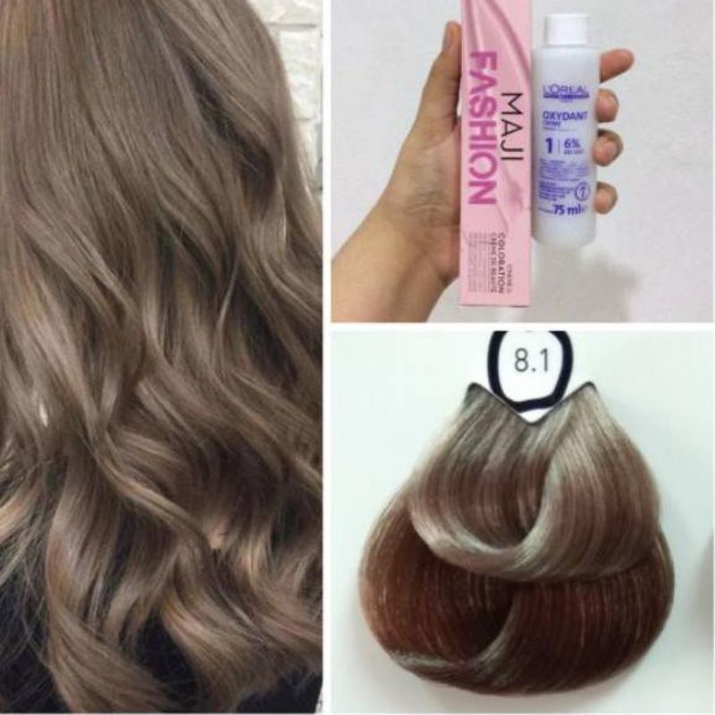 Recomended.. Loreal MajiFashion 8.1 Mineral Blue Light Ash Blonde Brown Loreal  75ml