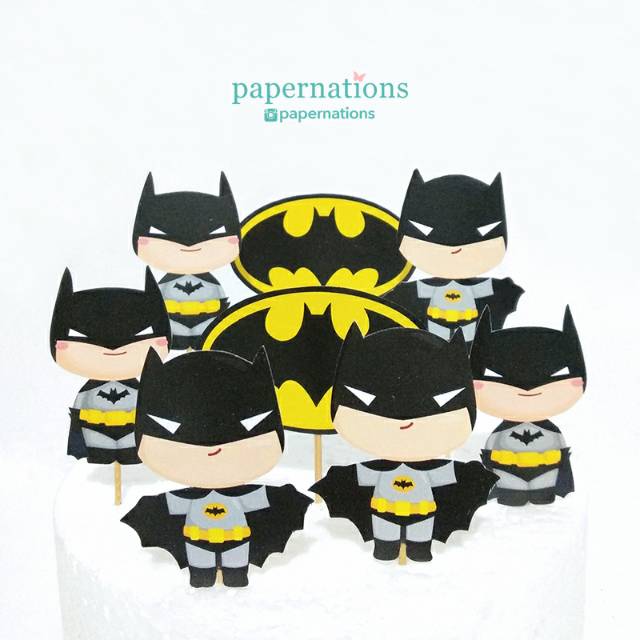Cupcake Topper Batman / Topper Batman / Cake Topper Batman / Topper Superhero