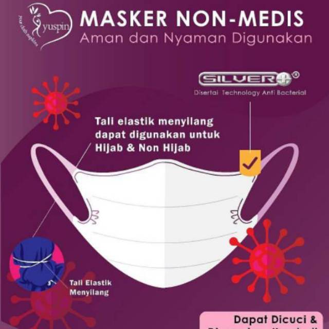 Masker by YUSPIN Anti Bacterial
