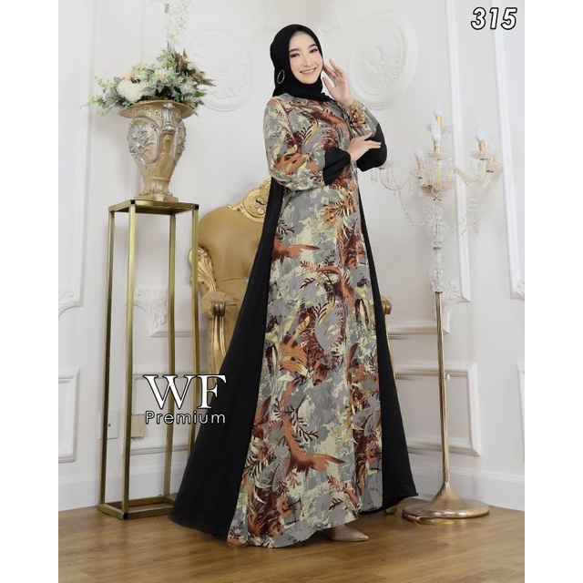 GAMIS TERBARU BRAND LOKAL PREMIUMWF - DRESS WF - GAMIS WANITA MOTIF NEW