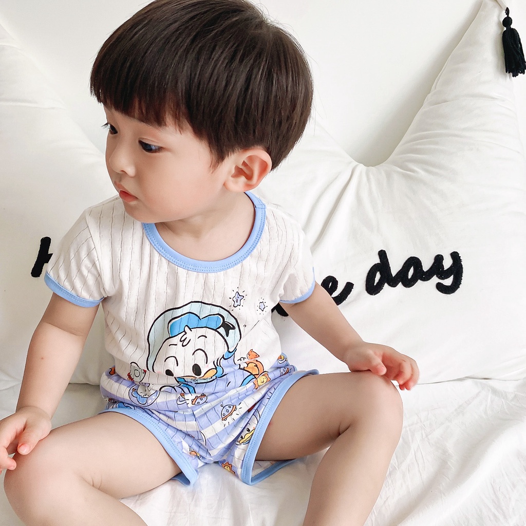 Setelan Anak Celana + Baju lengan pendek | Setelan Baby Motif