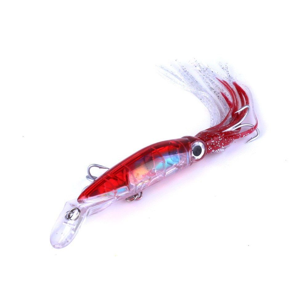 Hengjia 1Pcs 14cm/40g Umpan Pancing Cumi Bentuk Cumi dengan Kail Lembut Fishing Lure Ikan Bait