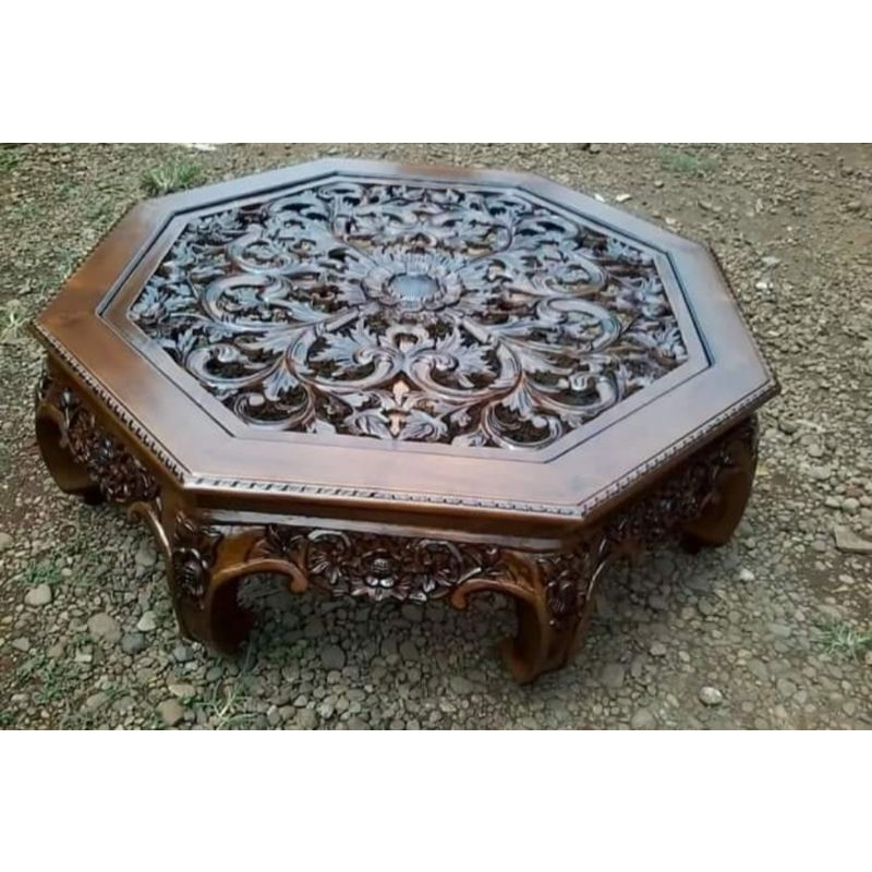 meja opium kayu jati