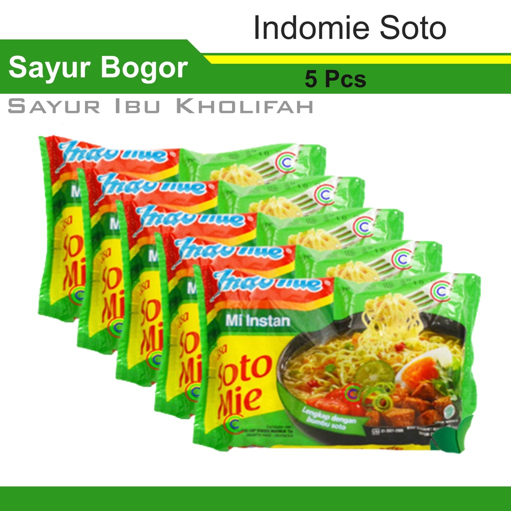 

Mie Indomie Rasa Soto 5Pcs Makanan Instan Sembako Murah Bogor