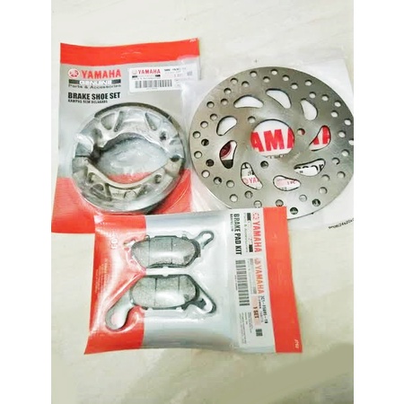 Komplit Sepaket Piringan cakram mio m3 +kampas rem depan + mio m3 fino 125 soul gt 125