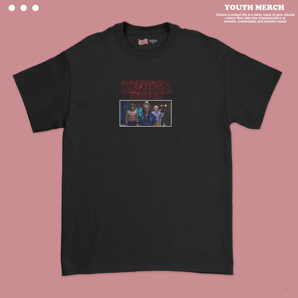 Kaos Movie Stranger Things - Movie Merch | Unisex | Baju Stranger Things | Stranger Things Tees
