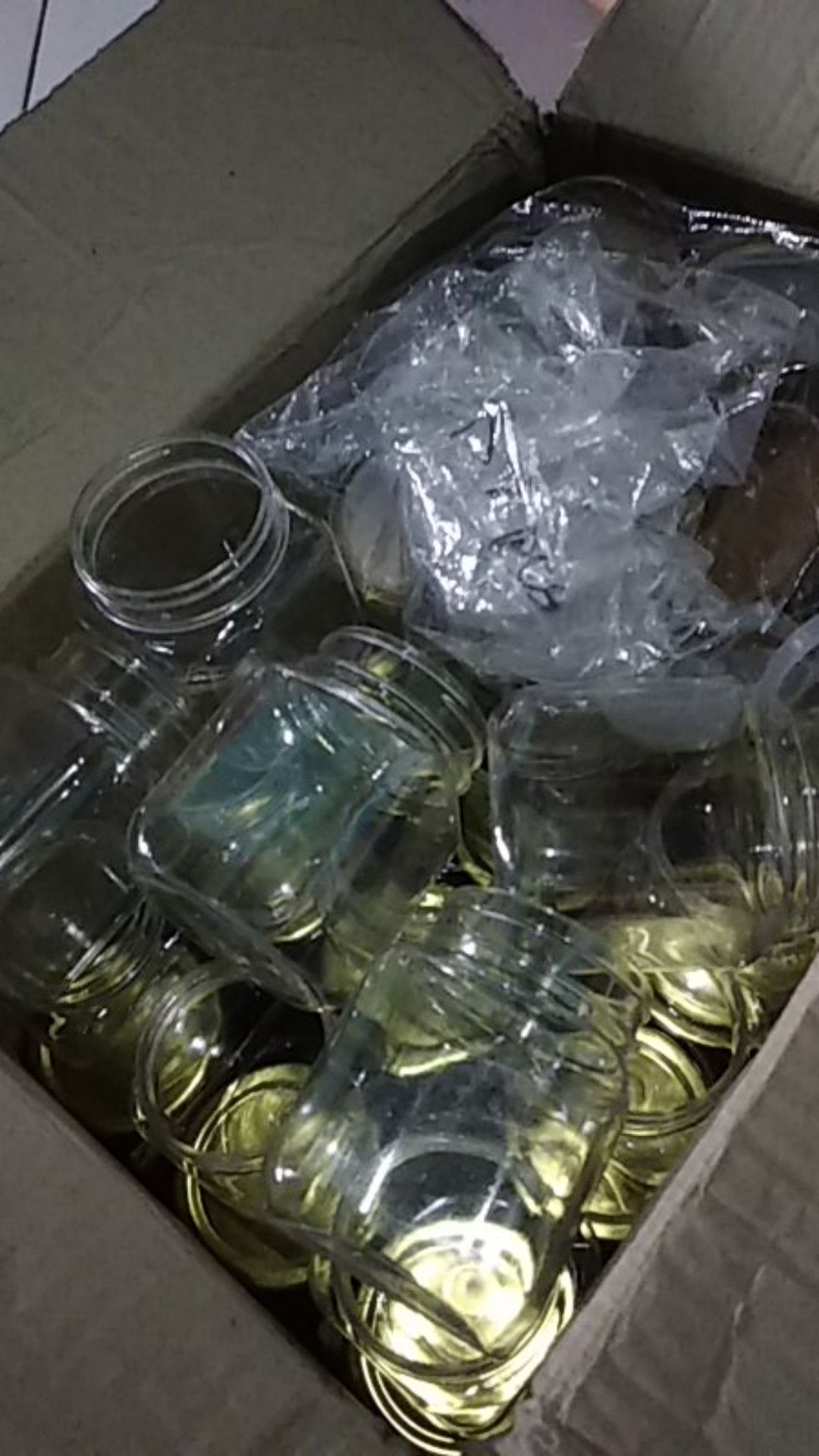 Toples Kotak Plastik 200ml - Jar Bumbu