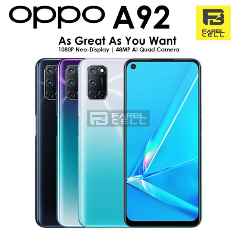 OPPO A92 RAM 6/128 GB GARANSI RESMI OPPO