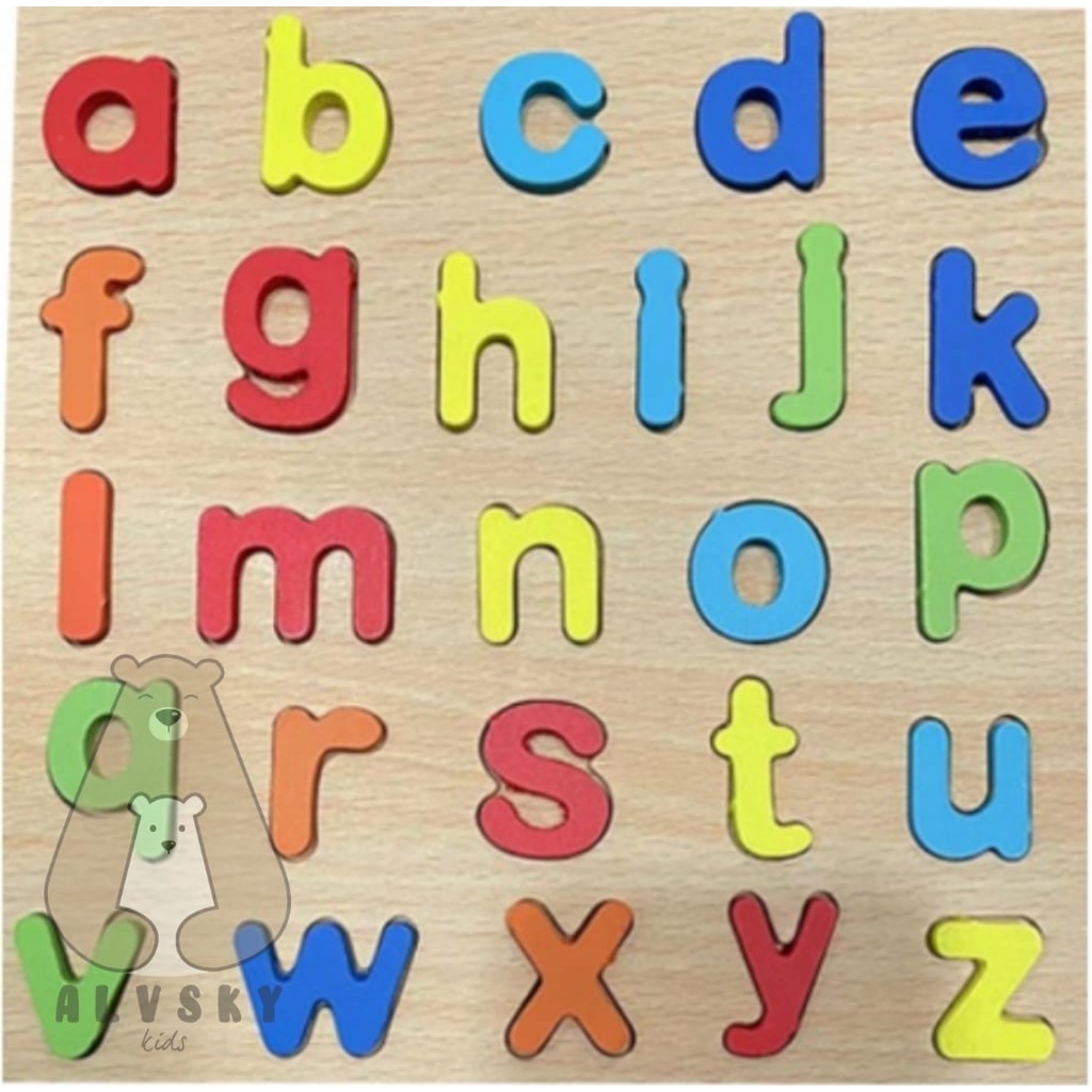 PUZZLE MURAH PUZZLE ABC 123 MURAH / WOODEN PUZZLE ALPHABET NUMBER ANAK / PUZZLE KAYU / JIGSAW PUZZLE