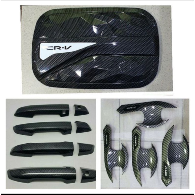 Outer handle tank cover bensin Carbon Honda CRV 2017-2022