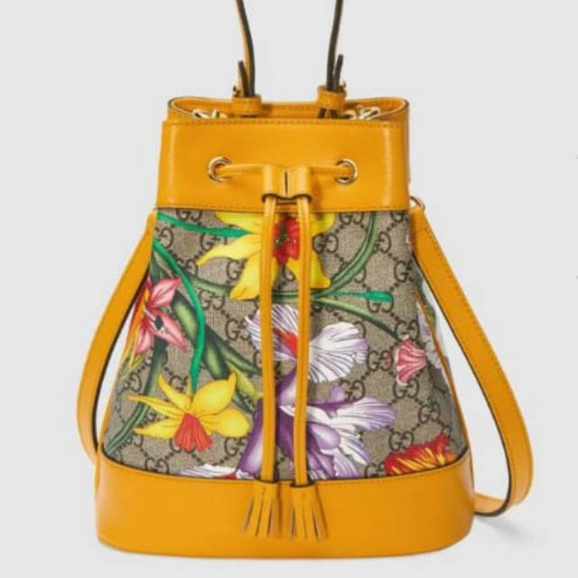 Gucci ophidia flower bucket bag
