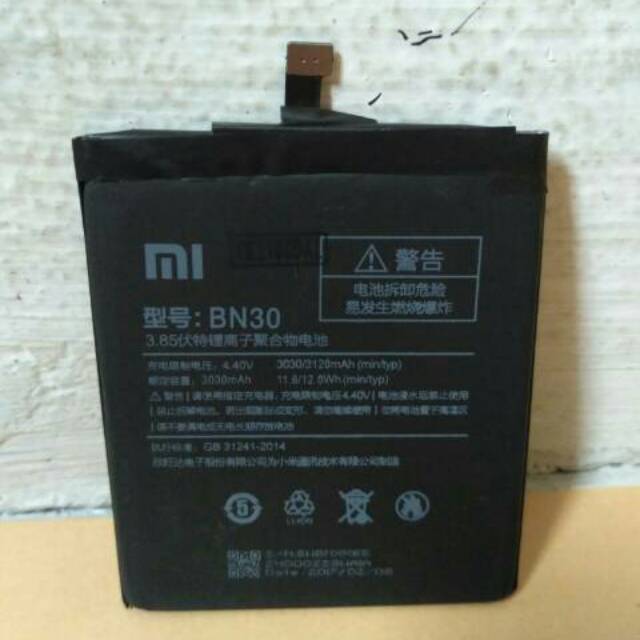 Baterai Batre Xiaomi Redmi 4A BN30 Original Battery Xiaomi BN30 ORI