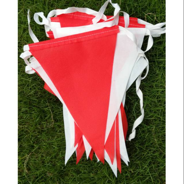 Bunting Flag HUT - Banner Flag - Bendera Hias Festival Segitiga Warna Warni