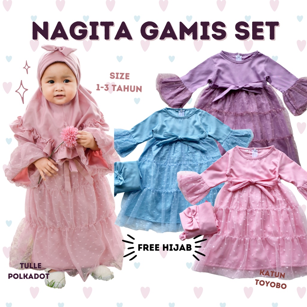 Grosir NAGITA gamis set