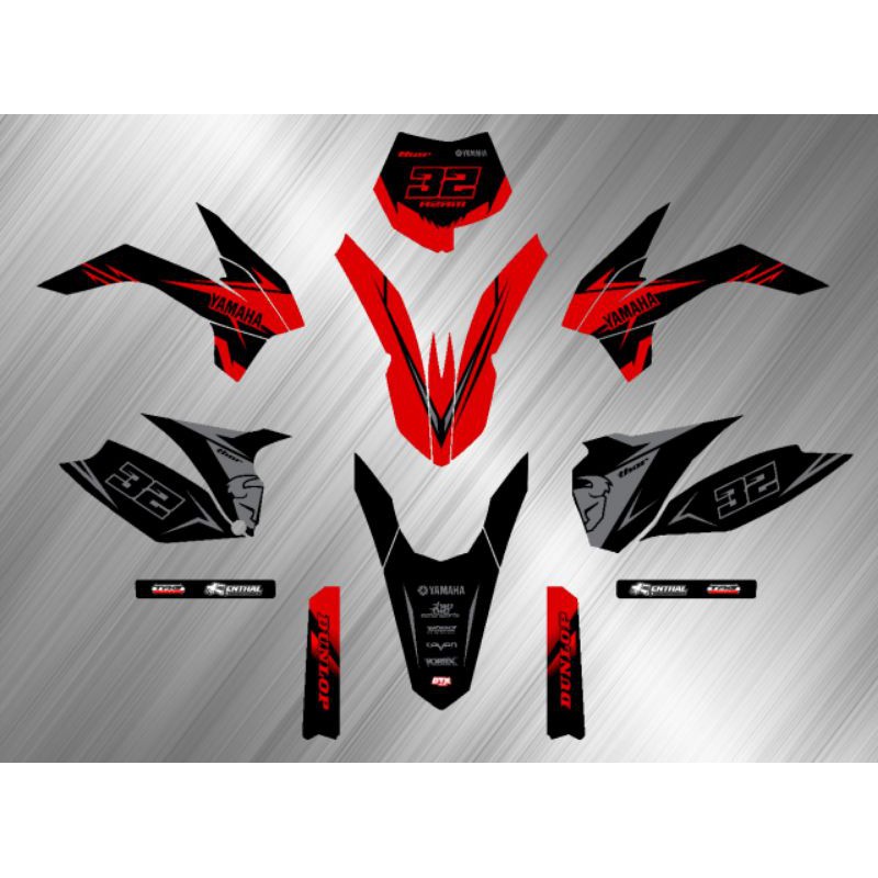 DECAL BODI KTM TRAIL VIAR CROSS TERBAIK - KODE : REDMKYN
