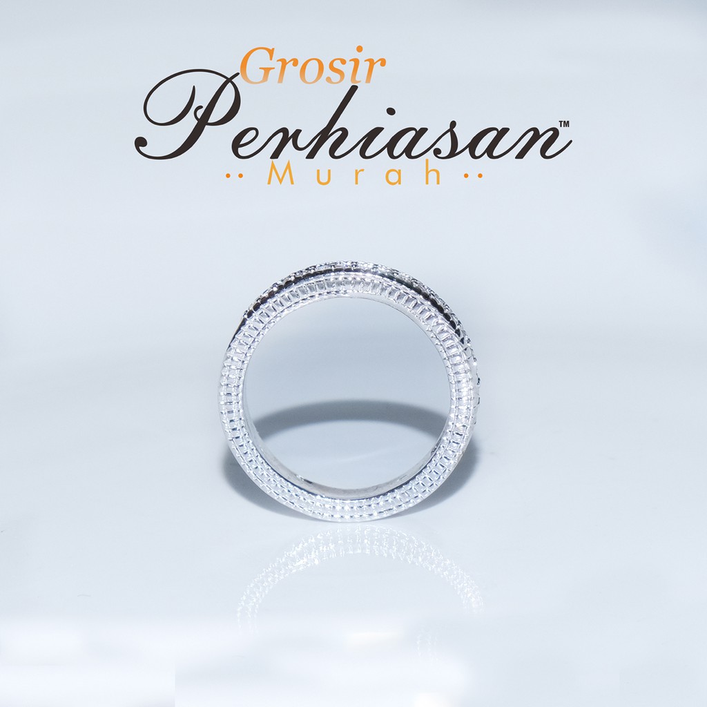 TERLARIS Cincin Xuping Perak Bermotif Polos Mewah  (BISA COD)