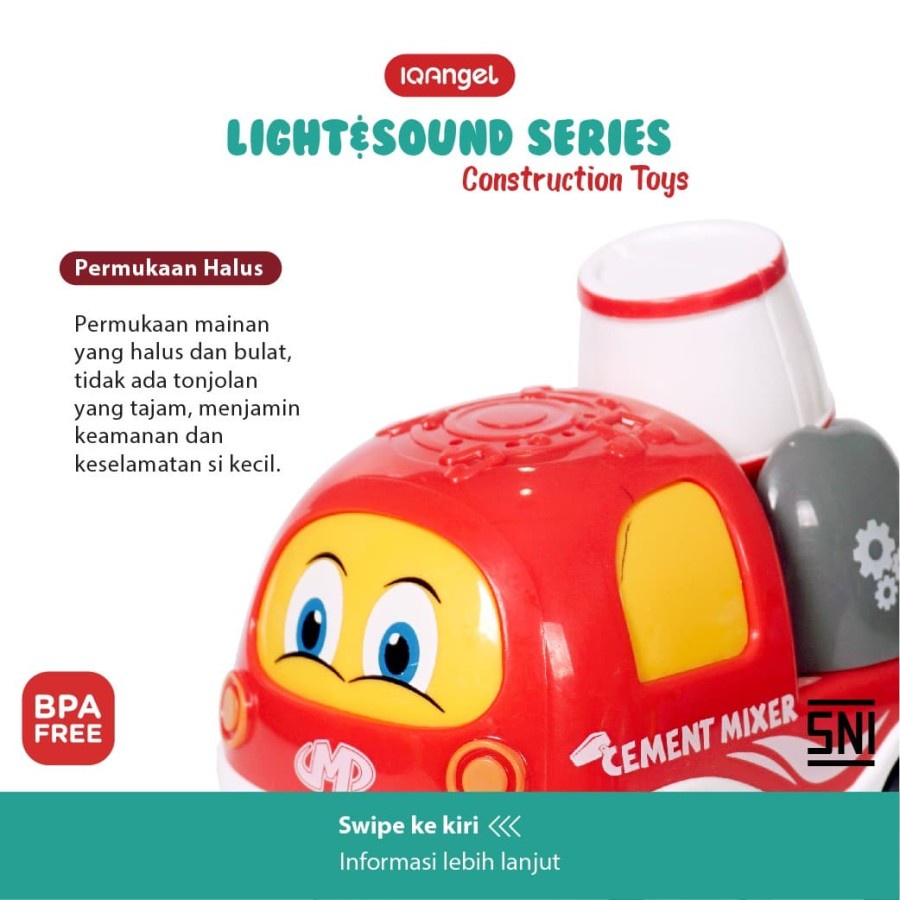 IQ ANGEL TRANSPORTATION TRUCK TOYS / MAINAN BAYI EDUKATIF