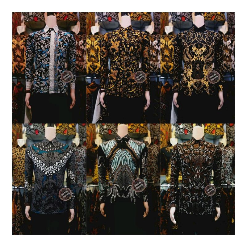 SIZE M L XL XXL XXXL BSWART Batik HRB026 Kenongo Hem Pendek Padi Pekalongan M L XL Batik