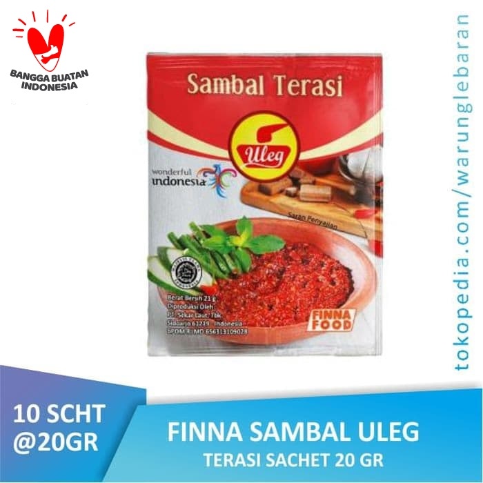 

ufd6021 Pack Finna Sambal Uleg Terasi Sachet (10 X 21Gr) Fsfs201