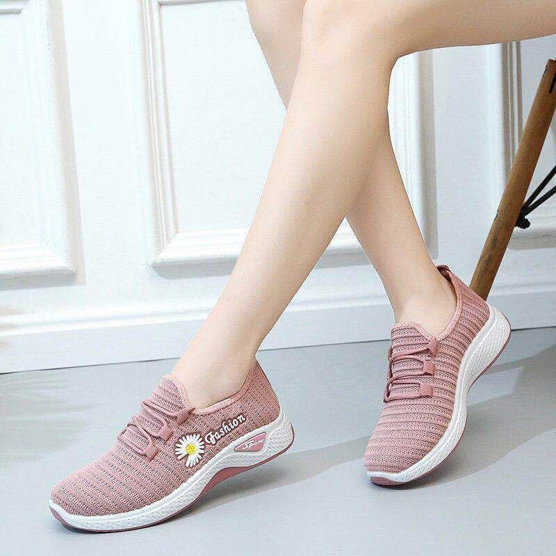 Medan Termurah KD001 Good quality sepatu Fashion Wanita import Sneakers wanita flower