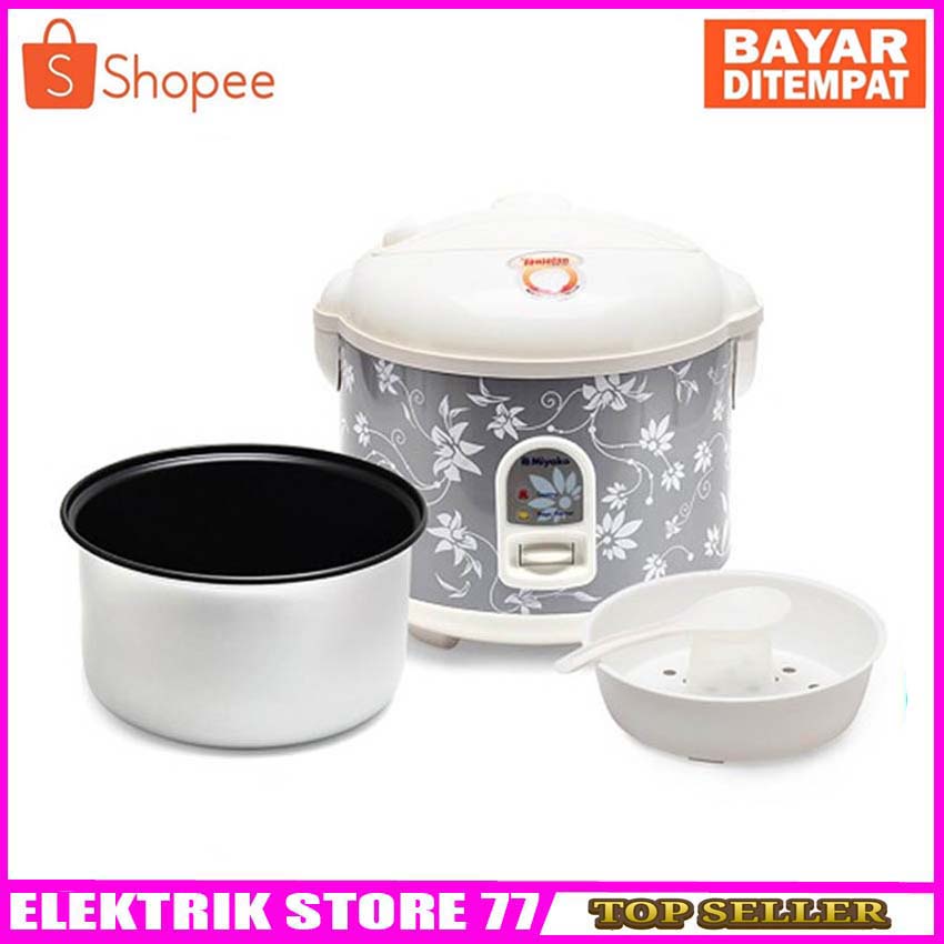 Miyako MCM528 Magic Warmer Plus - Rice Cooker - Penanak Nasi - 1.8 L - Abu-abu (Random Motif)