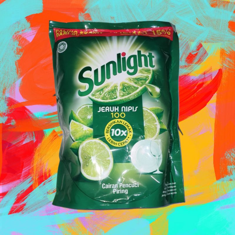 Sunlight Sabun Cuci Piring Jeruk Nipis Besar 1500 ml