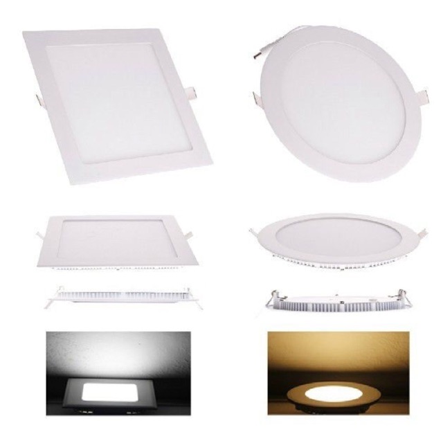 Seinz Lampu Panel Downlight 12W bulat kotak slim 12Watt