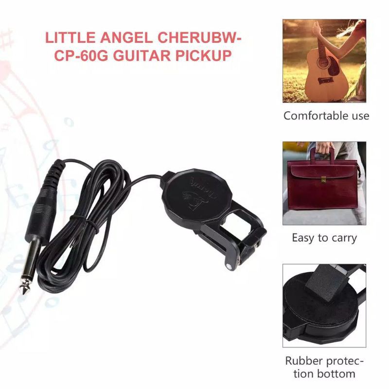 Pickup Gitar Akustik Musedo CP-60G Guitar Pickup Original