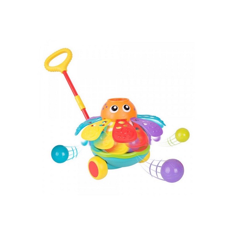 Playgro Pushalong Ball Popping Octopus