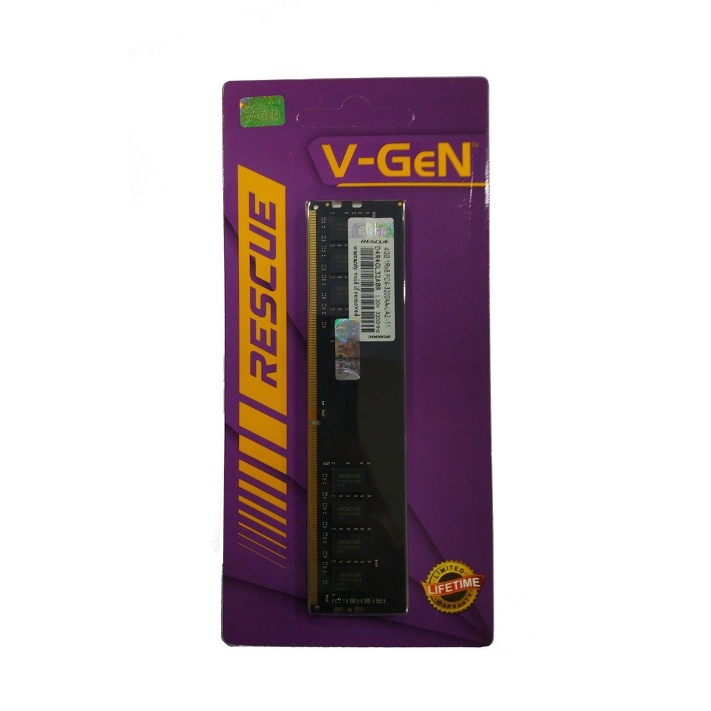 Ram PC VGeN Ddr4 4gb Pc25600 3200Mhz V-GeN Longdimm Rescue