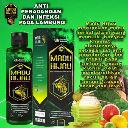 

Madu Hijau Herbal Lambung Asli 350 Gram Mengatasi Maag dan Infeksi Lambung