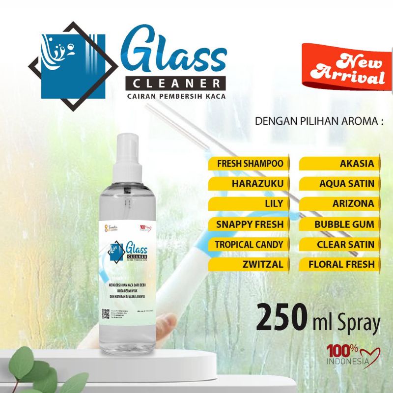 Pembersih Kaca biar kinclong aneka Aroma wangi segar kemasan Spray 250 ml