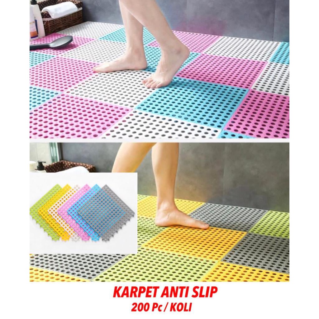 Alas Lantai Kamar Mandi /  Karpet Kamar Mandi Anti LiciN [QTOP]