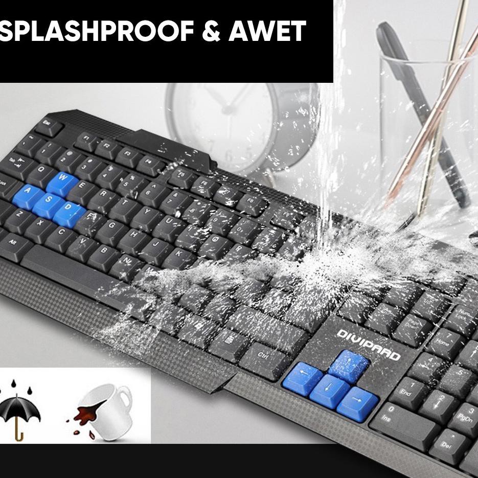 MacAm2zh Keyboard Mouse Combo Divipard Keyboard dan Mouse USB MK330Code.O.3.Z.0.0.7