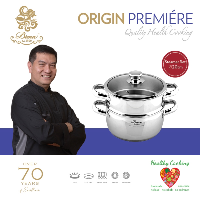 Bima Origin Premiere Steamer Set 20cm