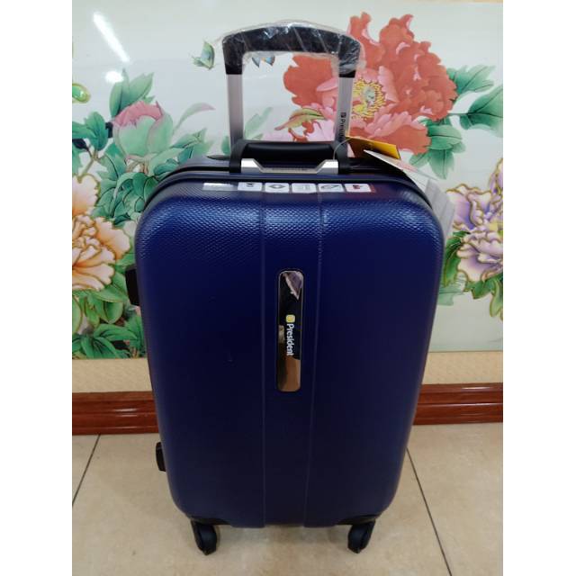 Tas koper Baju Travel Bag President 20 Inch Biru Hitam Original