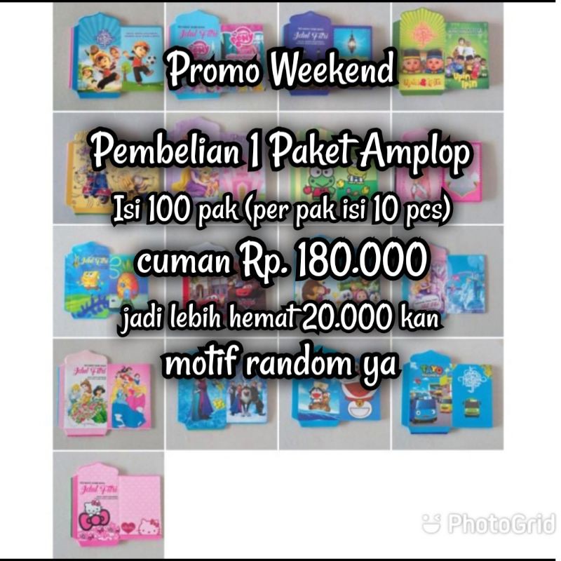 

promo amplop karakter