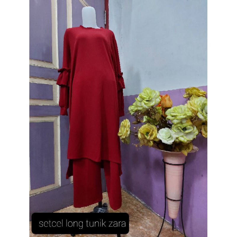 Setelan Celana Rajut long tunik By ZARA