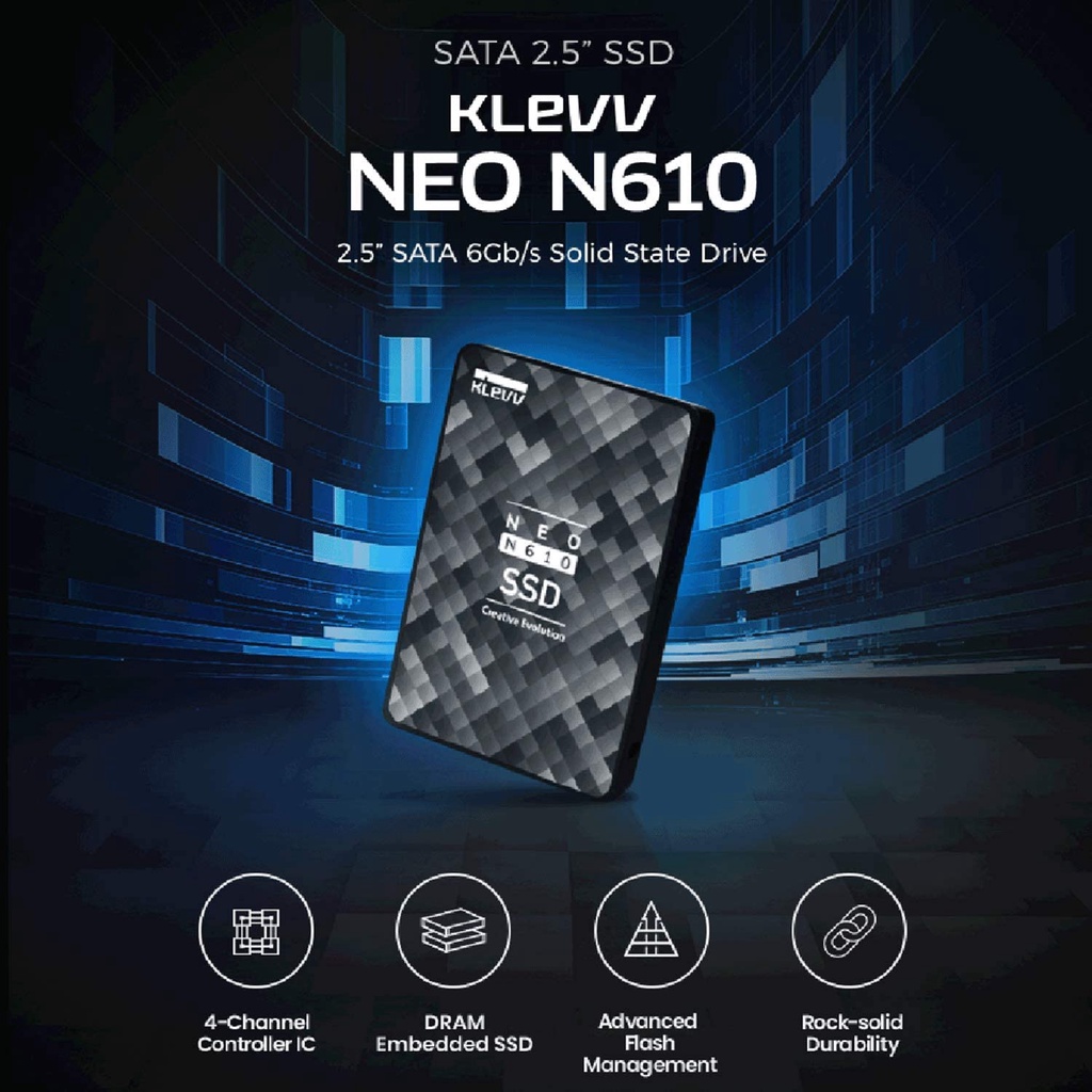 KLEVV SSD NEO N400 2,5&quot; Inch 120GB, 240GB, 480GB SATA 6Gb/s