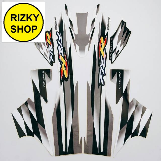 striping yamaha fizr f1zr fiz r milenium hitam silver