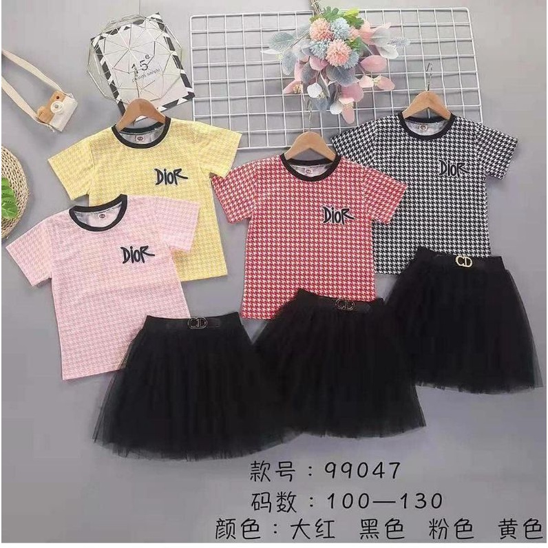 SETELAN ROK ANAK DIOR/ROK ANAK IMPORT/SETELAN TUTU ANAK