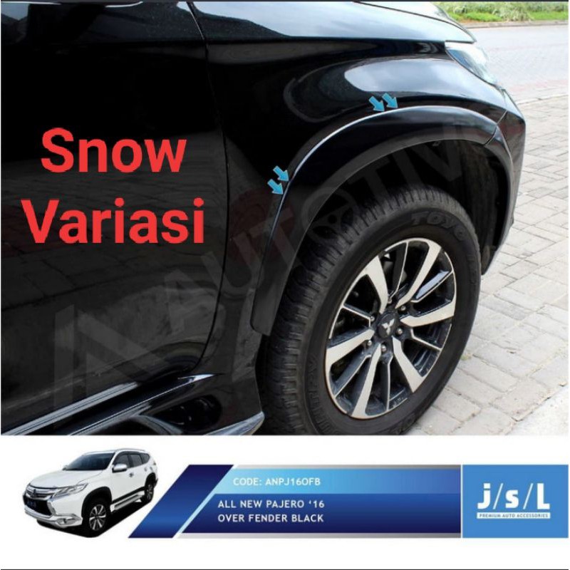 All New Pajero sport over Fender Hitam Kilap Doff fender samping JSL