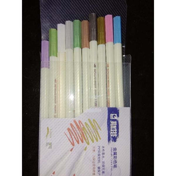 

PRELOVED STA METALLIC BRUSH PEN *LIHAT DESKRIPSI