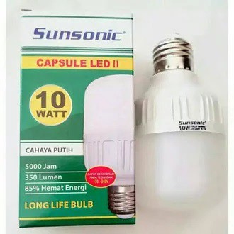 Bohlam Lampu LED Capsule 10 Watt SUNSONIC