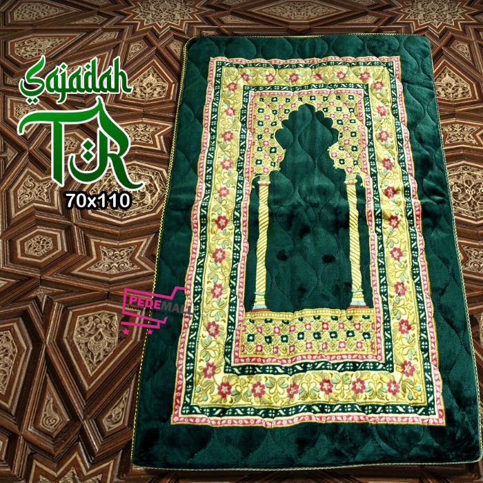 Sajadah Tebal Empuk AL-JEDDAH 70 x 110 Anti Slip / Sajadah Quilting